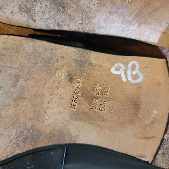 Vince Mason Loafer Smooth Black Leather size 8.5 - Picture 7 of 7